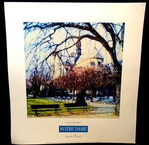 lot 112 image: Notre Dame Open Edition Print by Ernesto Rodriguez - 19 X 19