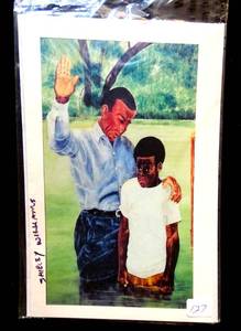 lot 127 image: THE BAPTISM BY SHIRLEY WILLIAMS - 5 X 8