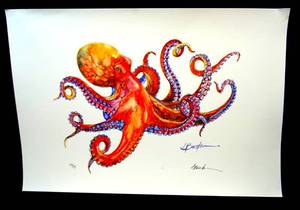 lot 129 image: RARE LOW EDITION PRINT(OF 75) HAND SIGNED AND NUMBER BY NATURE AND WILDLIFE ARTIST DON BREEDEN $$