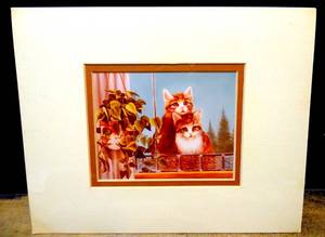 lot 142 image: MATTED AND READY TO FRAME - REPRODUCTION OF ORIG OIL BY ARTIST LOVITA IRBY - MEAURES 8 X 10