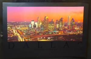 lot 62 image: BEAUTIFUL DALLAS SKYLINE PHOTO PRINT BY JERRY DRIENDL - 20 X 30