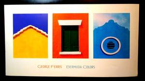 lot 64 image: GEORGE FERRIS BERMUDA COLORS ART PRINT - 16 X 30