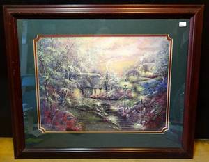 lot 65 image: BEUATIFULLY FRAMED WITH DOUBLE MATTE - JUDITH SHAW SIGNED ART PRINT - 19 X 23