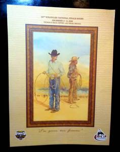 lot 85 image: 2010 LAS VEGAS 52ND ANNUAL WRAGLER NATIONAL RODEO FINALS POSTER - 18 X 24