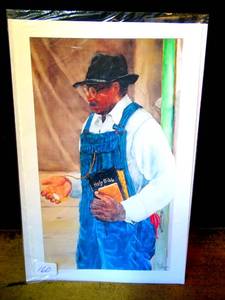 lot 160 image: BURL WASHINGTON SMALL SIZE ART PRINT - 5 X 9