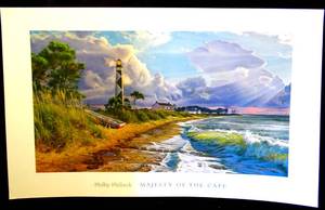 lot 162 image: Phillip Philbeck Majesty Of The Cape Cape Lookout Open Edition Lithograph 16 X 26