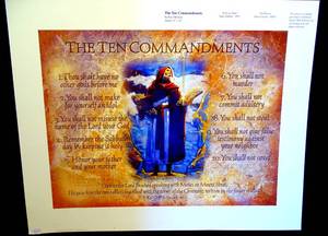 lot 169 image: THE TEN COMMANDMENTS by RON DiCIANI - 12 X 16