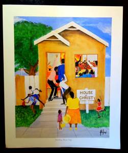 lot 154 image: JOHN TOMS STANDING ROOM ONLY ART PRINT - 22 X 27