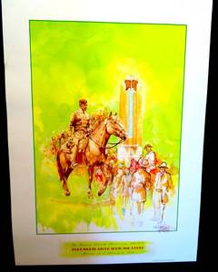 lot 176 image: 2012 FORT WORTH STOCK SHOW 116TH EDITION BUCK TAYLOR POSTER - HAND SIGNED BY ARTIST $$ 16 X 22
