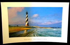 lot 178 image: Phillip Philbeck Hatteras Calm Cape Hatteras Lighthouse Open Edition Lithograph - 16 X 26