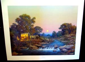 lot 200 image: BIG $ ITEM - LIMITED EDITION NUMBERED AND SIGNED PRINT BY LARRY DYKE ZECHERIA 147 WITH COA AND BIO SLEEVE