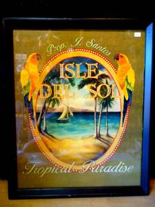 lot 205 image: AWESOME FRAMED ISLE DEL SOL PRINT BY CATHERINE JONES - 18 X 21 $$