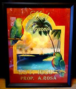 lot 230 image: AWESOME HOTEL OCEANO by CATERINE JONES - FRAMED 17.5 X 21 $$$