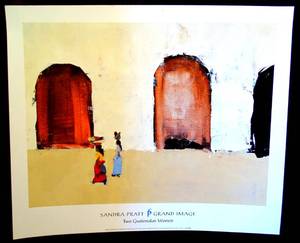 lot 224 image: SABDRA PRATT GRAND IMAGE PRINT - TWO GUATEMALAN WOMEN - 15 X 18