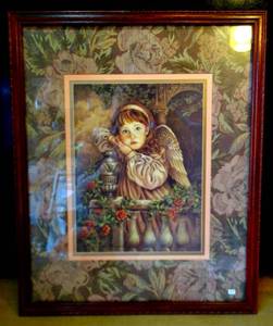 lot 97 image: BEAUTIFUL DONNA RICHARDSON CUSTOME FRAMED PRINT WITH SPECIAL MATTE - 18 X 21
