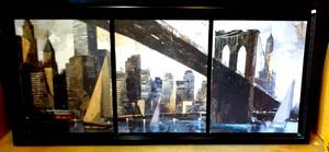 lot 192 image: MANHATTAM SKYLINE by MARTI BOFARULL - 17 X 37