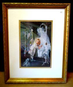 lot 243 image: STUNNING PROFESSIONAL FRAMED WITH CUSTOM MATTE- BOB BYERLY A NEWBORN CHILD $$ - 13 X 19