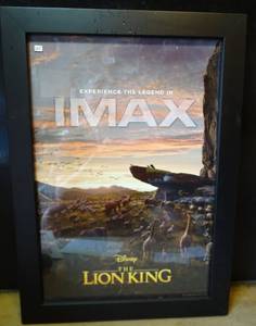 lot 245 image: FRAMED ORIGINAL IMAZ POSTER FROM THE LION KING - 16 X 21