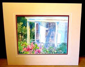 lot 251 image: ORIGINAL WATERCOLOR by SANDY SCOTT RABBITT (SEE TITLE - PIC 3) MATTED 16 X 19