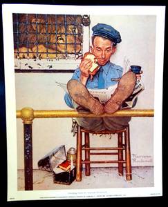lot 259 image: FEEDING TIME by NORMAN ROCKWELL - 12 X 15