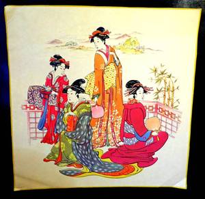 lot 265 image: CIRCA 1980 - T CATHEY ASIAN ART PRINT - 14 X 14