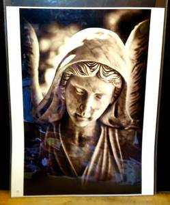 lot 284 image: LARGE 24 X 30 RELIGIOUS BLACK AND WHITE ART PRINT - WILL LOOK AMAZING FRAMED