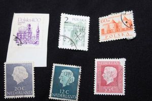 lot 22 image: Stamps Vintage Poland and Netherlands Postage Stamps