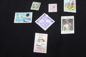 lot 58 image: Stamps Variety of Vintage foreign postage stamps Mostily uncirculated.