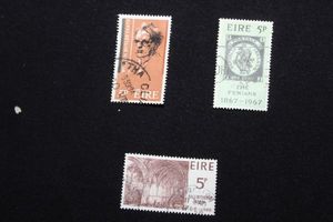 lot 104 image: Vintage Ireland Postal Stamps