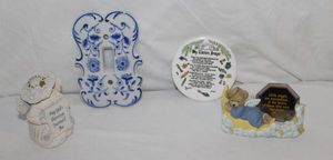 lot 103 image: Home Dcor Plaques, and Light Swich cover