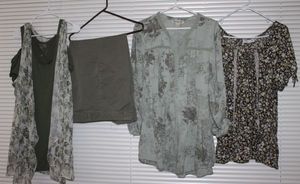 lot 124 image: Womens Plus Size Clothes Blouses and Pants, 2X 2022, Terra Sky, Lane Bryant, Cato and more