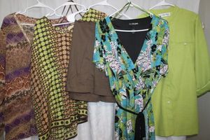 lot 126 image: Womens Plus Size Clothes Dress, Bouses and Skirt, Lane Bryant, Norton McNaughton, CJ Banks, Michael kors XL