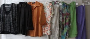 lot 157 image: Womens Plus Size Clothesxl, Blouses and Pants, Lane Bryant, Dressbarn, Croft & Barrow and more