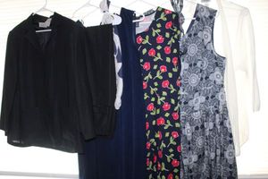 lot 189 image: Womens Plus Size Clothes Dresse, Lands End, Dress Barn 1820