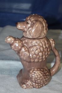 lot 23 image: Vintage Rare find, Erphilla Germany Poodle Teapot Porcelain