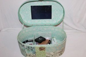 lot 202 image: Butterfly Box with Makeup