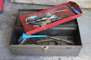 lot 74 image: Tool box with Contents