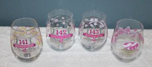 lot 82 image: Kentucky Derby Wine Tumblers