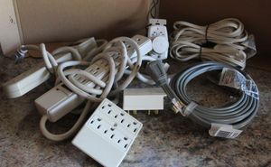 lot 225 image: Powerstrips, Extension Cords and Multi plugs