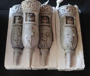 lot 226 image: Gravesite Floral Vases