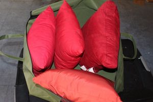 lot 231 image: Red Throw Pillows