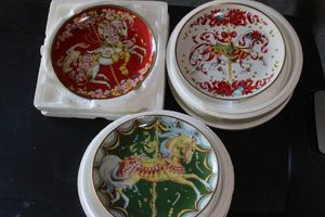lot 240 image: Christmas Decroative Plates, American Lung Association Limited Edition Sugar Plum, Christmas Majesty, Christmas Steed