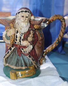 lot 259 image: Vintage German Ceramic Santa Pitcher