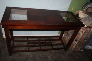 lot 317 image: Dark Wood Sofa Table