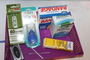 lot 350 image: First Aid Items as shown