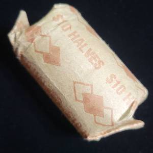 lot 103 image: Roll of Unsearched Half Dollars