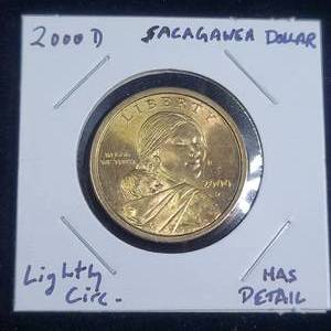 lot 133 image: 2000 D Sacagawea Dollar Lightly Circulated