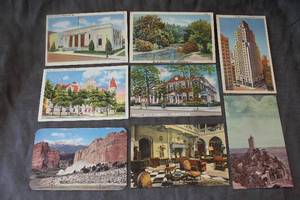 lot 169 image: Eight VIntage US Post Cards
