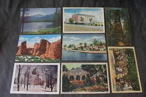 lot 183 image: Eight VIntage US and Canadian Post Cards
