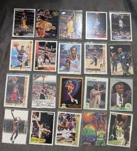 lot 72 image: Basketball Trading Card Lot with Teams Magic, Blazers, Lakers, and Supersonics